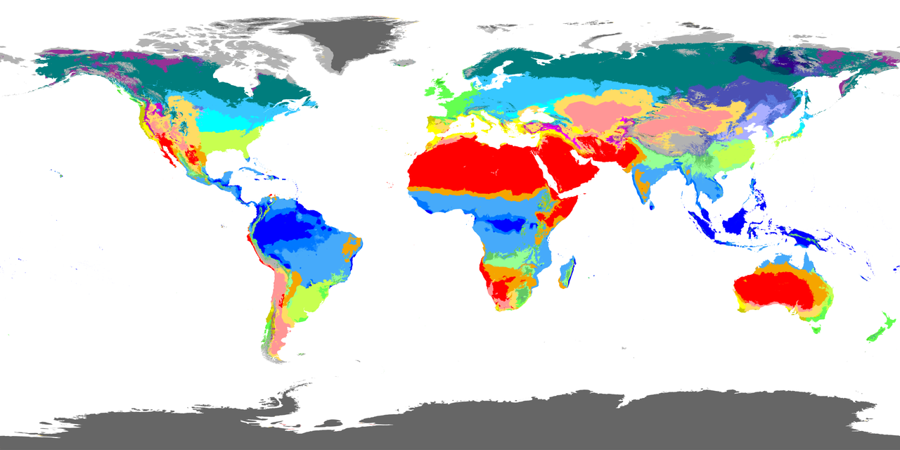 Klimakarte der Erde